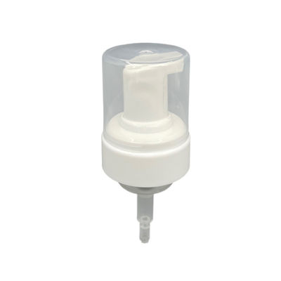 مضخات PE طوقا رغوة الصابون المطهر 43mm إغلاق 0.68ml غطاء شفاف