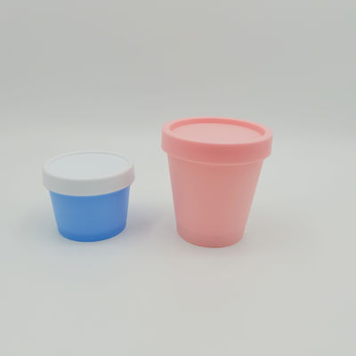 عبوة مستحضرات التجميل أحادية المواد PP 50 مل 100 مل 200 مل 250 مل أيس كريم كوب شكل برطمان للعناية الشخصية
