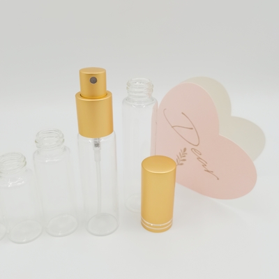 10 مل 15 مل 20 مل 25 مل 30 مل أنبوب زجاجي مع بخاخات عطر الألومنيوم