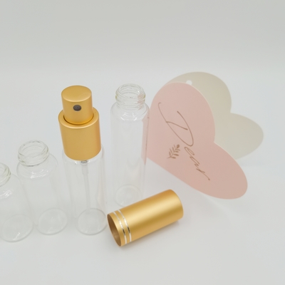 10 مل 15 مل 20 مل 25 مل 30 مل أنبوب زجاجي مع بخاخات عطر الألومنيوم
