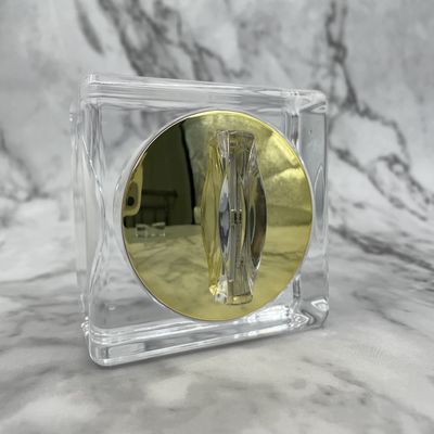 نوع مربع تصميم حافة مستديرة جرة كريم أكريليك غطاء مرآة عالي الجودة 30 جرام ، 50 جرام XY2201