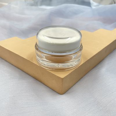 عبوات مستحضرات التجميل البلاستيكية المقاومة للأشعة فوق البنفسجية ، عبوات أكريليك مستديرة 30 جرام 50 جرام لكريم العناية بالبشرة