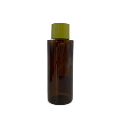 100ml العنبر PET زجاجة PCR تغليف مستحضرات التجميل والدليل على الأشعة فوق البنفسجية مع حشية بيضاء