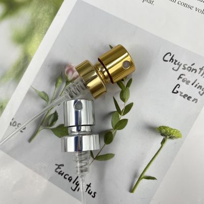 Gold Perfume Pump البخاخ فوهة استبدال 15400 الألومنيوم 0.09ML مع الطويق