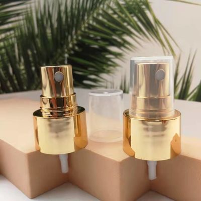 طلاء الذهب الوردي إغلاق 24/410 عطر بخاخ مضخة الألومنيوم المحرك 304 الربيع