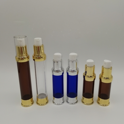 Lotion Actuator 15ml، 20ml، 30ml ممعدن للحصول على زجاجة بلاستيكية خالية من الهواء