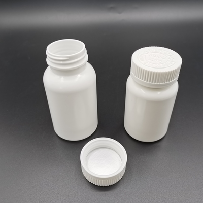 120cc الأبيض Hdpe زجاجة الأطفال غطاء إثبات ادفع لأسفل وتحول إلى الفتح