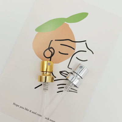 Gold Perfume Pump البخاخ فوهة استبدال 15400 الألومنيوم 0.09ML مع الطويق